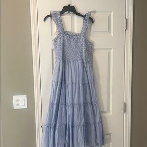 J. Crew Factory nap style Blue Striped Dress